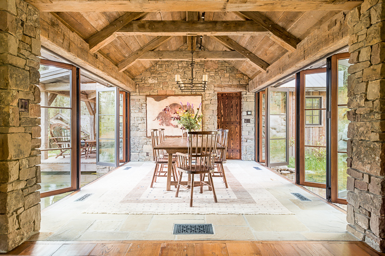 Open Air Rustic Dining Room