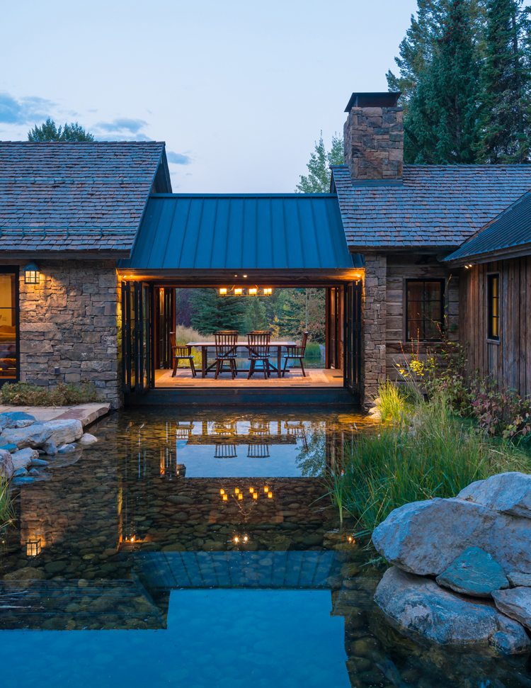 rustic ranch dining space